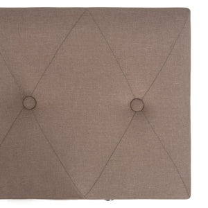 vidaXL Storage Ottoman 3 pcs Brown Fabric
