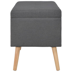 vidaXL Storage Stools 3 pcs Dark Grey Fabric