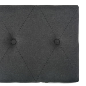 vidaXL Storage Stools 3 pcs Dark Grey Fabric
