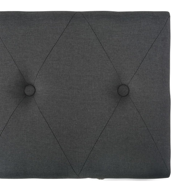 vidaXL Storage Stools 3 pcs Dark Grey Fabric