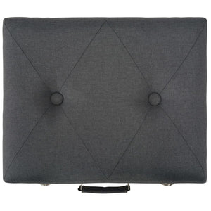 vidaXL Storage Stools 3 pcs Dark Grey Fabric