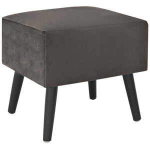 vidaXL Nightstand Gray 40x35x40 Velvet