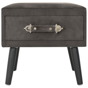 vidaXL Nightstand Gray 40x35x40 Velvet