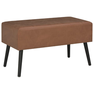 vidaXL Coffee Table Dark Brown 80x40x46 cm Faux Leather