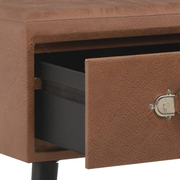 vidaXL Coffee Table Dark Brown 80x40x46 cm Faux Leather