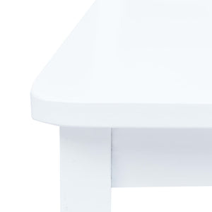 vidaXL Dining Chairs 4 pcs. White Solid Rubberwood