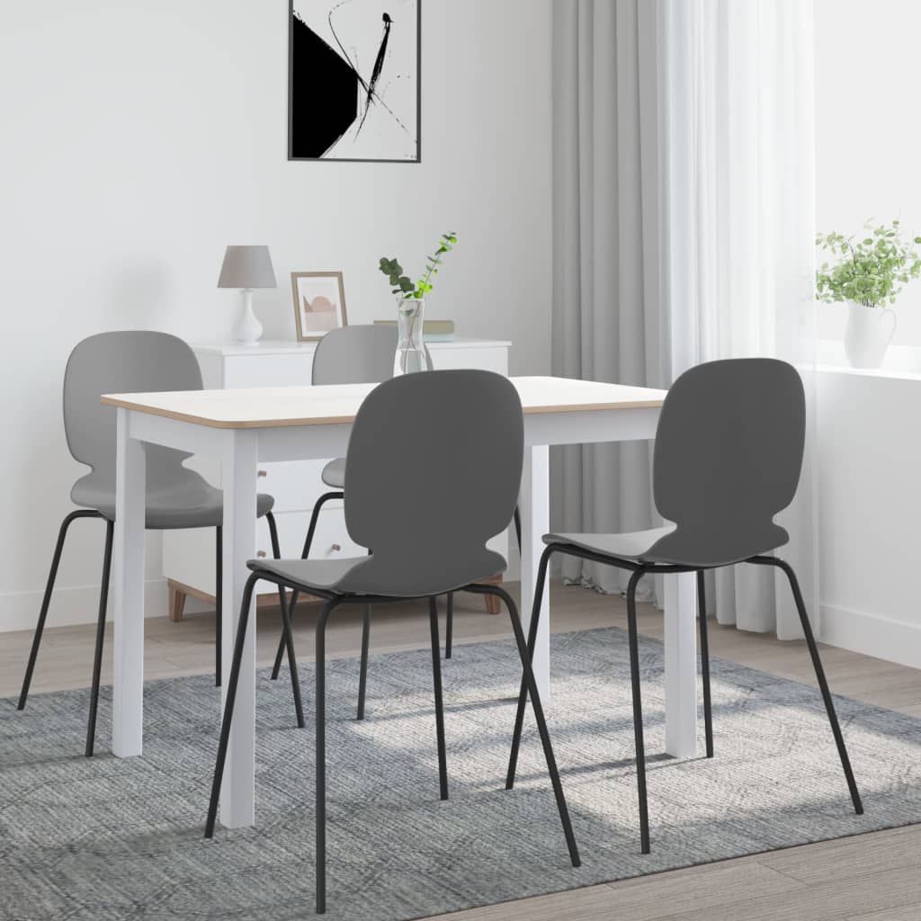 vidaXL Dining Table White and Brown 114x71x75 cm Solid Rubberwood