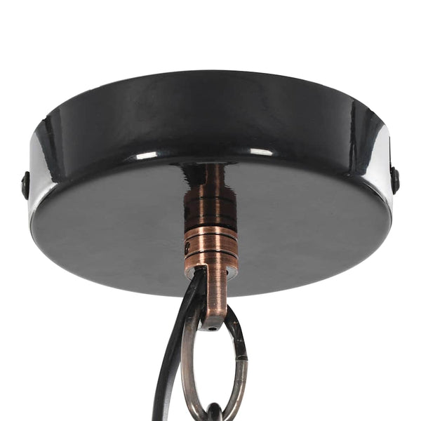 vidaXL Ceiling Lamp 2 pcs. Black Round E27