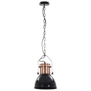 vidaXL Ceiling Lamp 2 pcs. Black Round E27