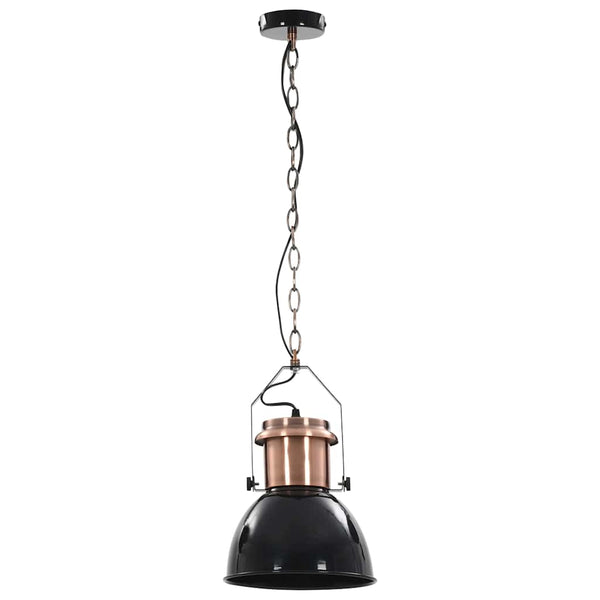 vidaXL Ceiling Lamp 2 pcs. Black Round E27
