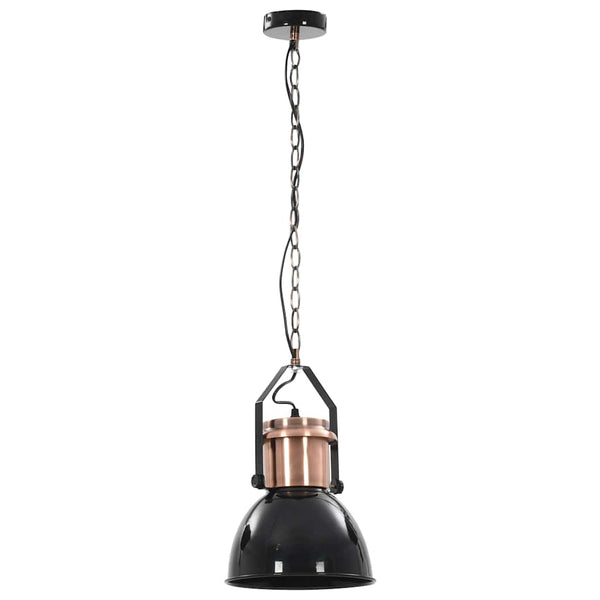 vidaXL Ceiling Lamp 2 pcs. Black Round E27