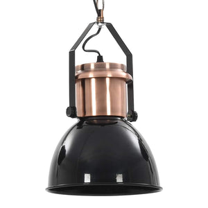 vidaXL Ceiling Lamp 2 pcs. Black Round E27