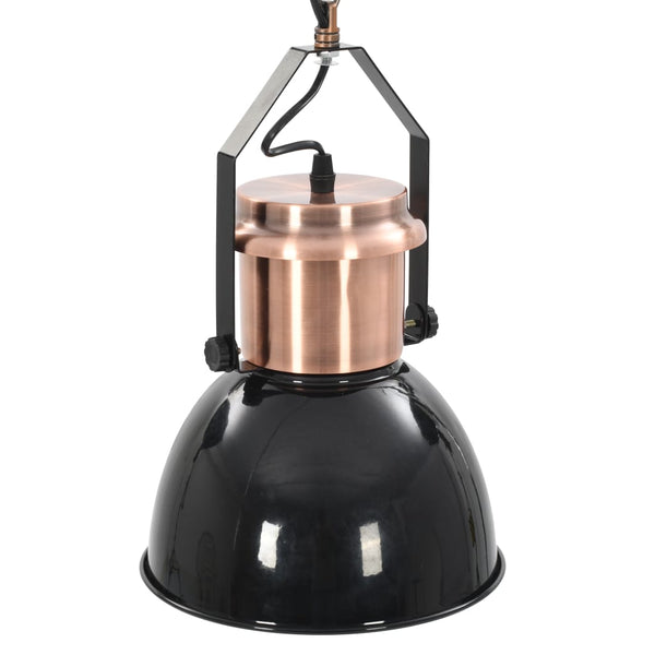 vidaXL Ceiling Lamp 2 pcs. Black Round E27