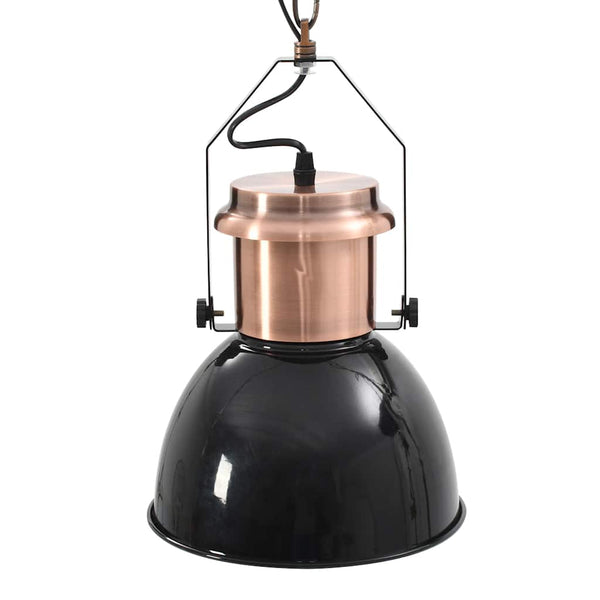 vidaXL Ceiling Lamp 2 pcs. Black Round E27