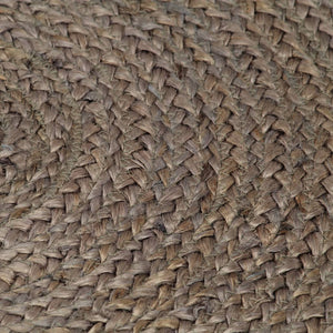vidaXL Handmade Jute Round Rug 90 cm Grey