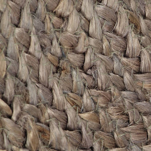 vidaXL Handmade Jute Round Rug 90 cm Grey