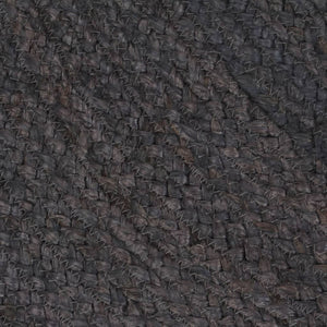 vidaXL Handmade Jute Round Rug 150 cm Dark Grey