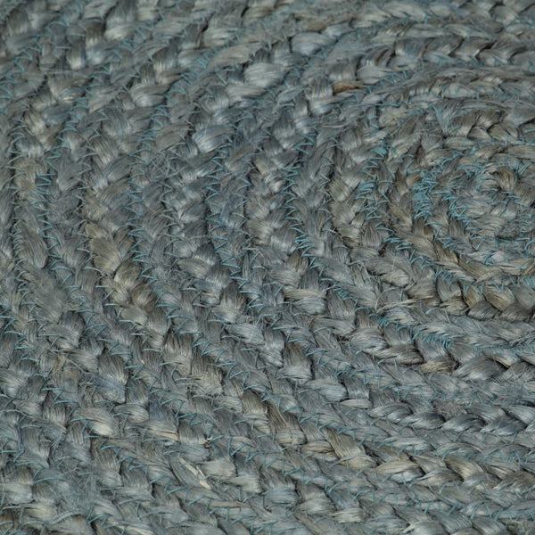 vidaXL Handmade Jute Round Rug 120 cm Olive Green