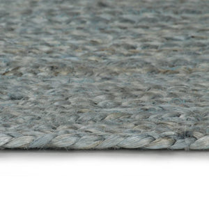 vidaXL Handmade Jute Round Rug 150 cm Olive Green