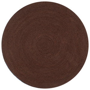 vidaXL Handmade Jute Round Rug 90 cm Brown