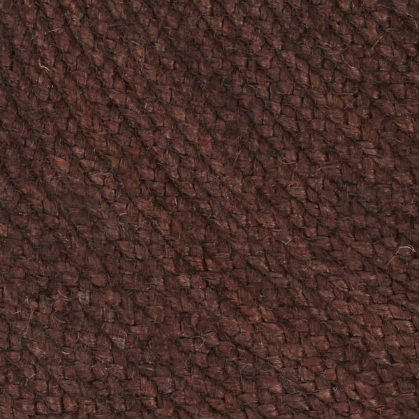 vidaXL Handmade Jute Round Rug 90 cm Brown