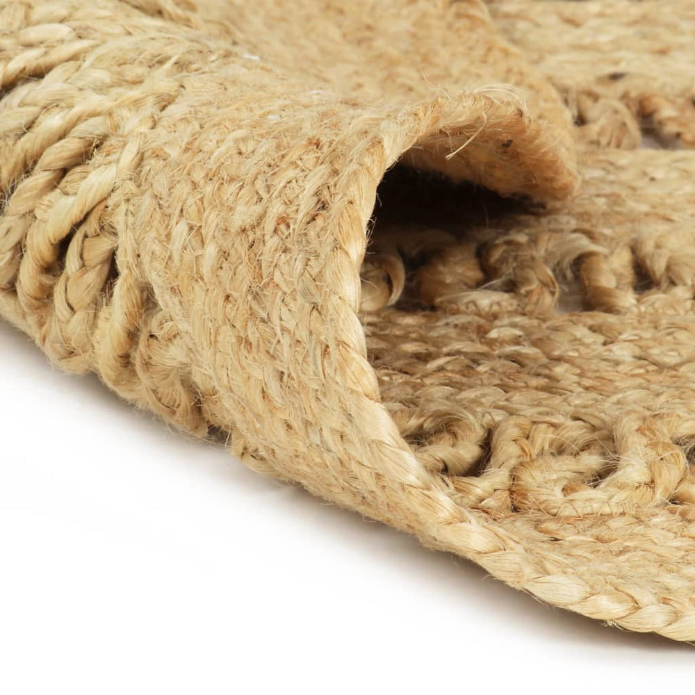 vidaXL Rug Hand-Braided Jute 90 cm