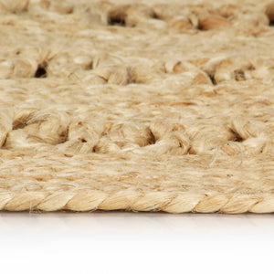 vidaXL Rug Hand-Braided Jute 90 cm