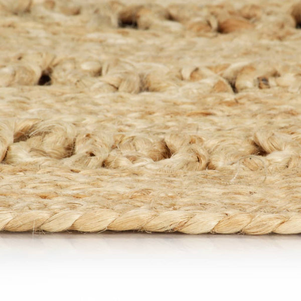 vidaXL Rug Hand-Braided Jute 90 cm