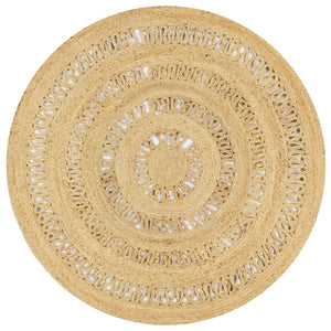 vidaXL Rug Hand-Braided Jute 120 cm