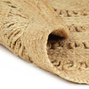 vidaXL Rug Hand-Braided Jute 120 cm