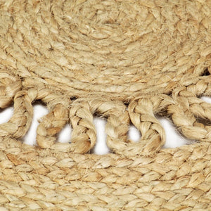 vidaXL Rug Hand-Braided Jute 120 cm