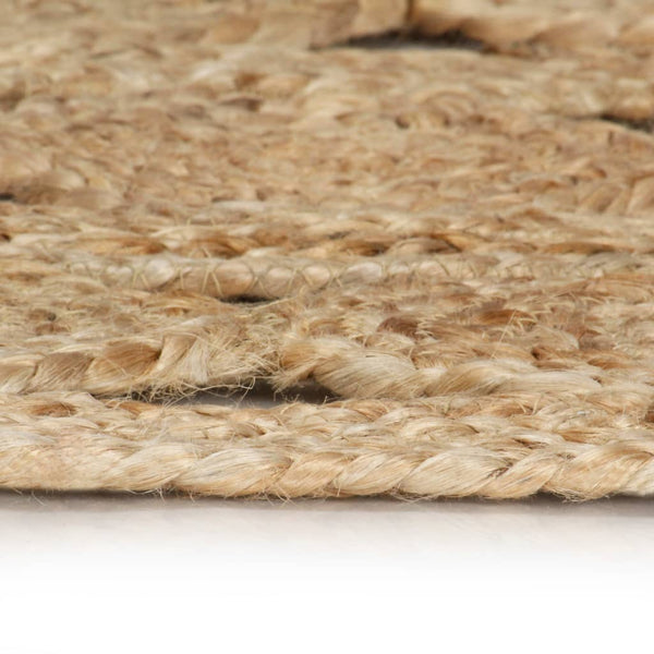 vidaXL Rug Hand-Braided Jute 90 cm