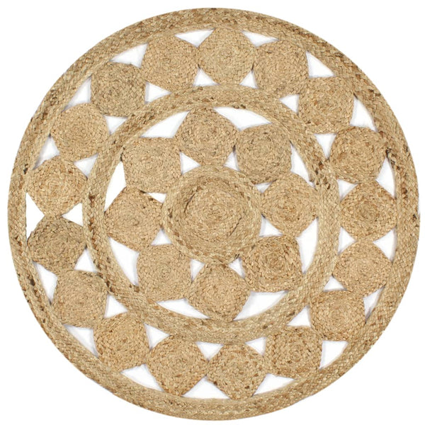 vidaXL Rug Hand Braided Jute 150 cm