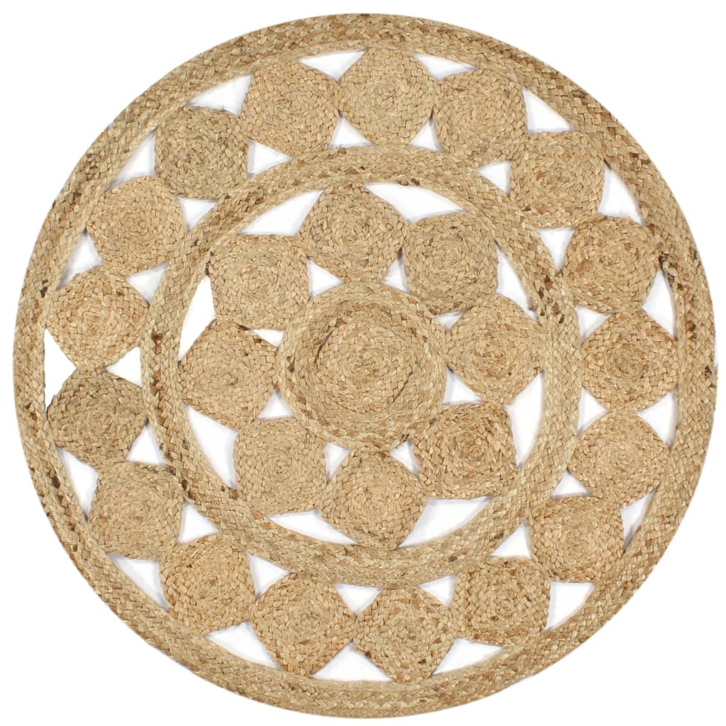 vidaXL Rug Hand Braided Jute 150 cm