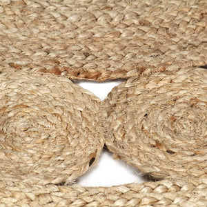 vidaXL Rug Hand-Braided Jute 90 cm