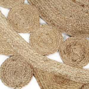 vidaXL Rug Hand-Braided Jute 120 cm