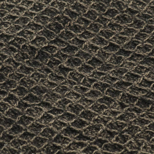 vidaXL Throw Cotton 125x150 cm Anthracite/Brown