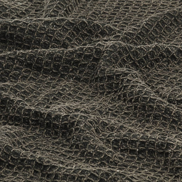 vidaXL Throw Cotton 125x150 cm Anthracite/Brown