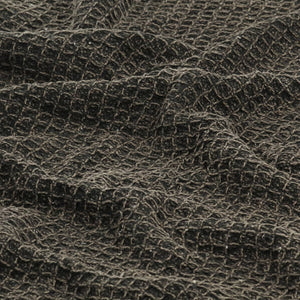 vidaXL Cotton Throw 160x210 cm Anthracite/Brown
