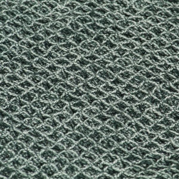 vidaXL Cotton Throw 160x210 cm Dark Green
