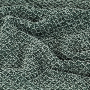vidaXL Cotton Throw 160x210 cm Dark Green