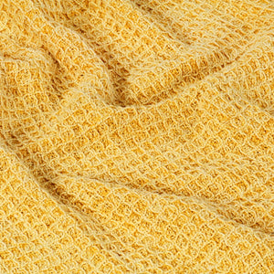 vidaXL Cotton Throw 125x150 cm Mustard Yellow