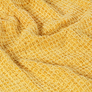 vidaXL Cotton Throw 220x250 cm Mustard Yellow
