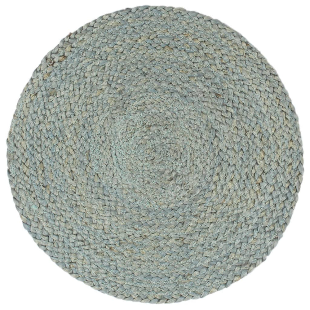 vidaXL Placemats 4 pcs. Olive Green 38 cm Round Jute
