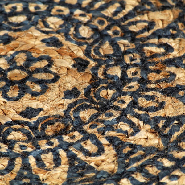 vidaXL Placemats 4 pcs. Dark Blue 38 cm Round Jute