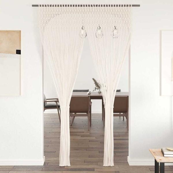 vidaXL Macrame Curtain 140x240 cm Cotton