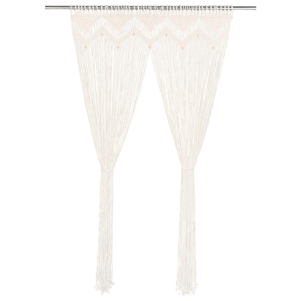 vidaXL Macrame Curtain 140x240 cm Cotton