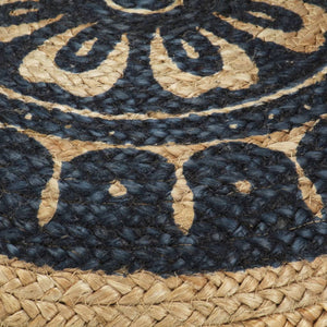 vidaXL Handmade Pouf Blue 45 x 30 cm Jute