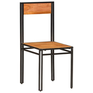 vidaXL Dining Chairs 4 pcs. Solid Acacia Wood