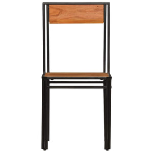 vidaXL Dining Chairs 4 pcs. Solid Acacia Wood